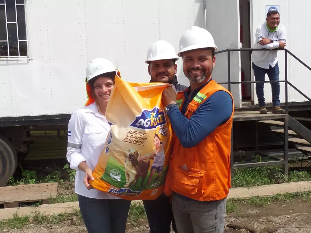 Responsabilidad Social Perros reciben alimentos de parte de voluntarios LiveSmart_2